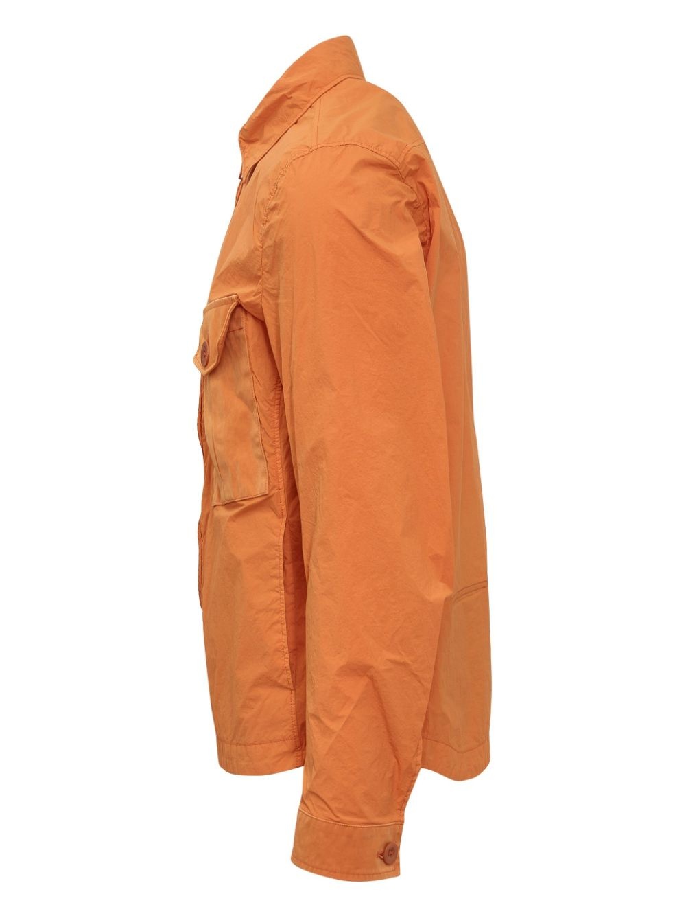 garment-dyed shirt jacket - 3