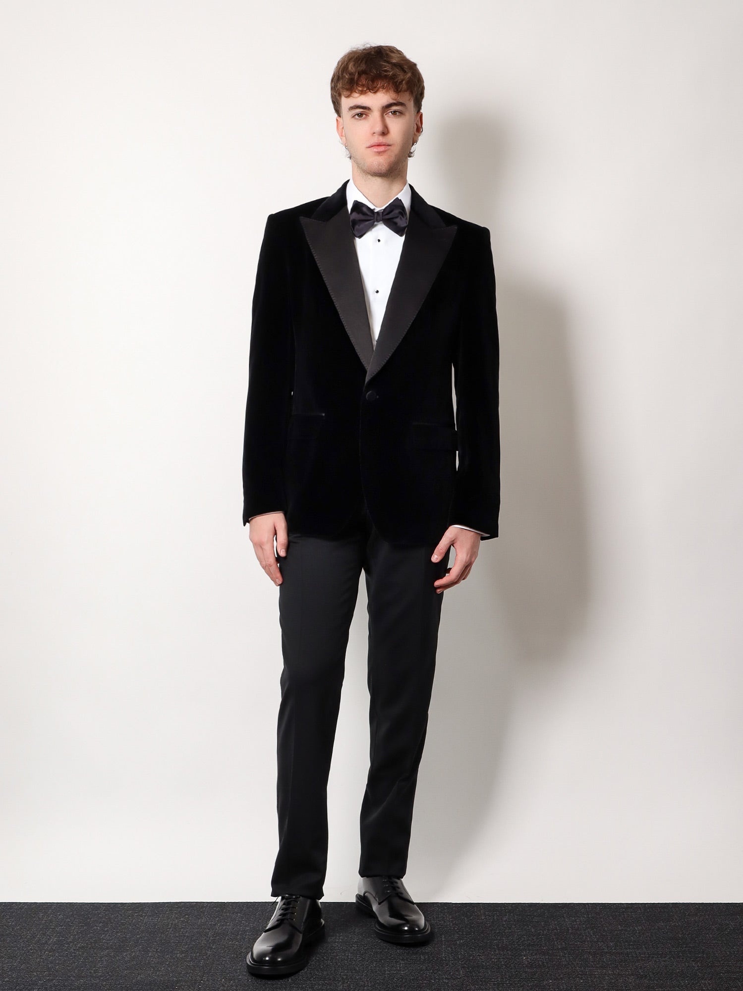 DOLCE e GABBANA - Dolce E Gabbana Velvet Blazer With Satin Lapel - 2