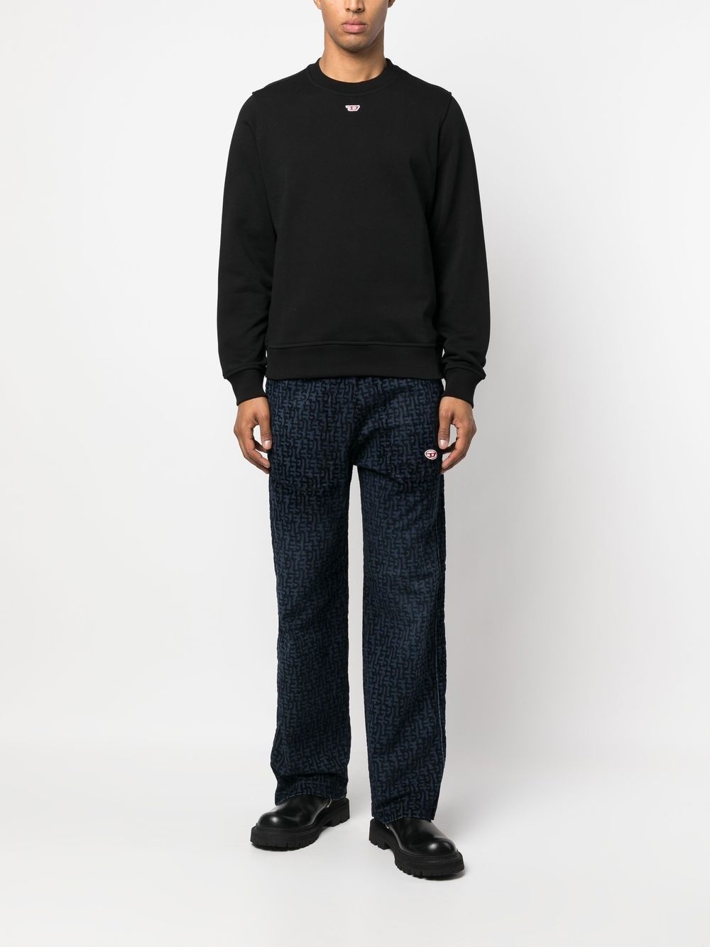 logo-patch detail sweatshirt - 2