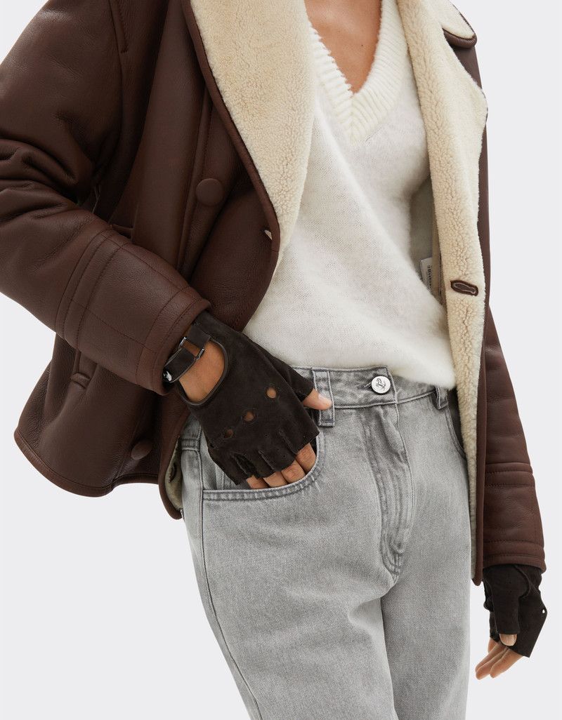 Suede driving gloves 4