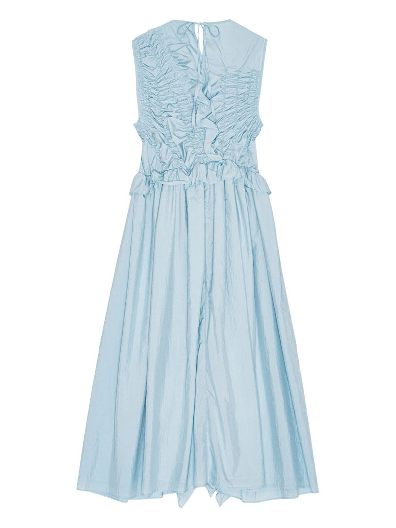 CECILIE BAHNSEN Ole ruffled gathered dress outlook