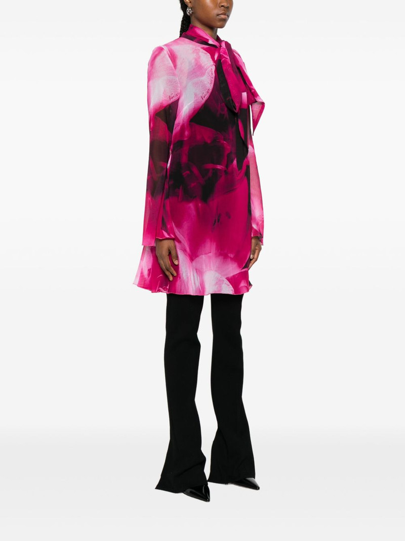 tie-neck printed blouse 3
