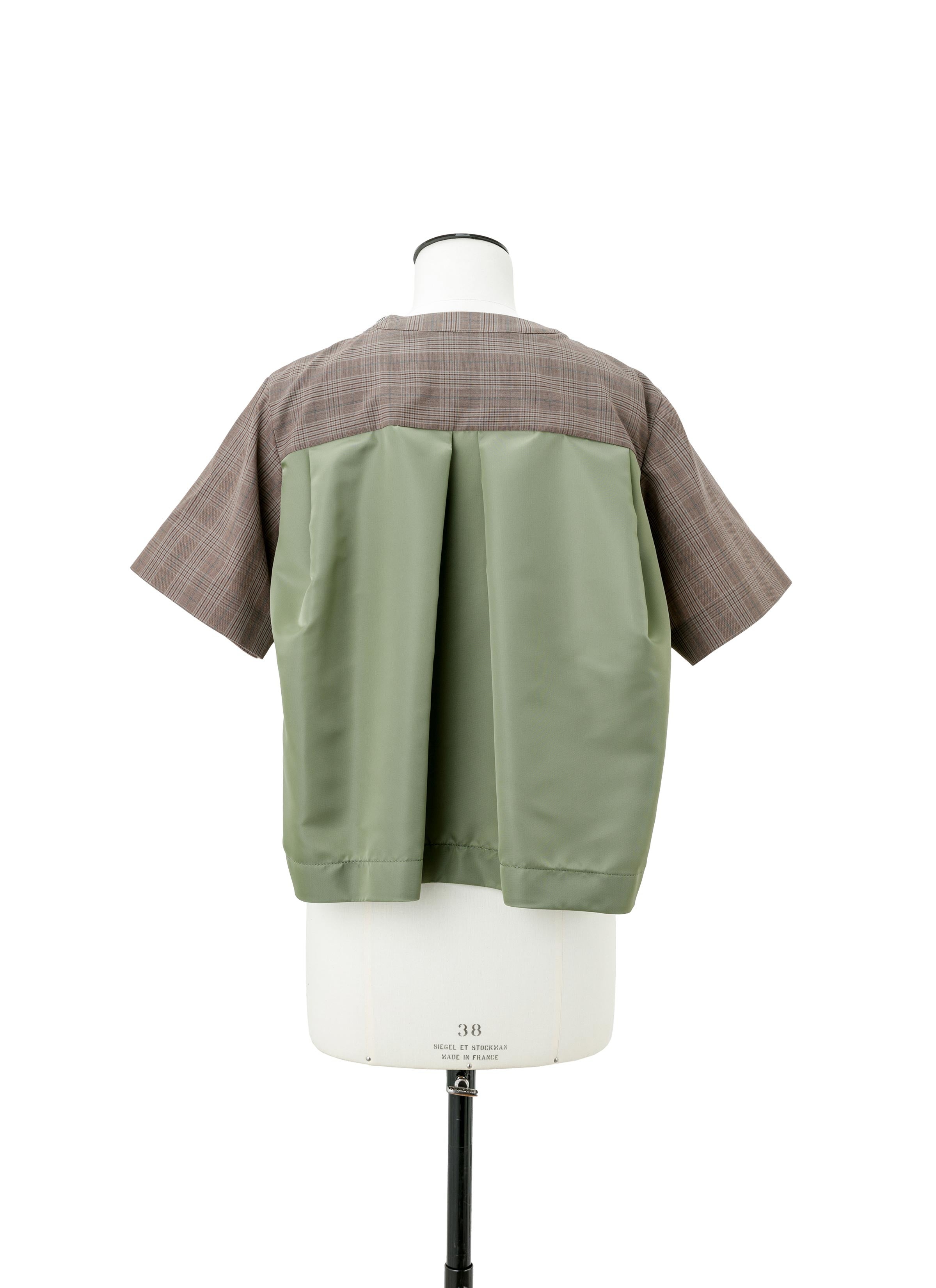 Wool Silk Suiting x Nylon Twill Pullover - 4