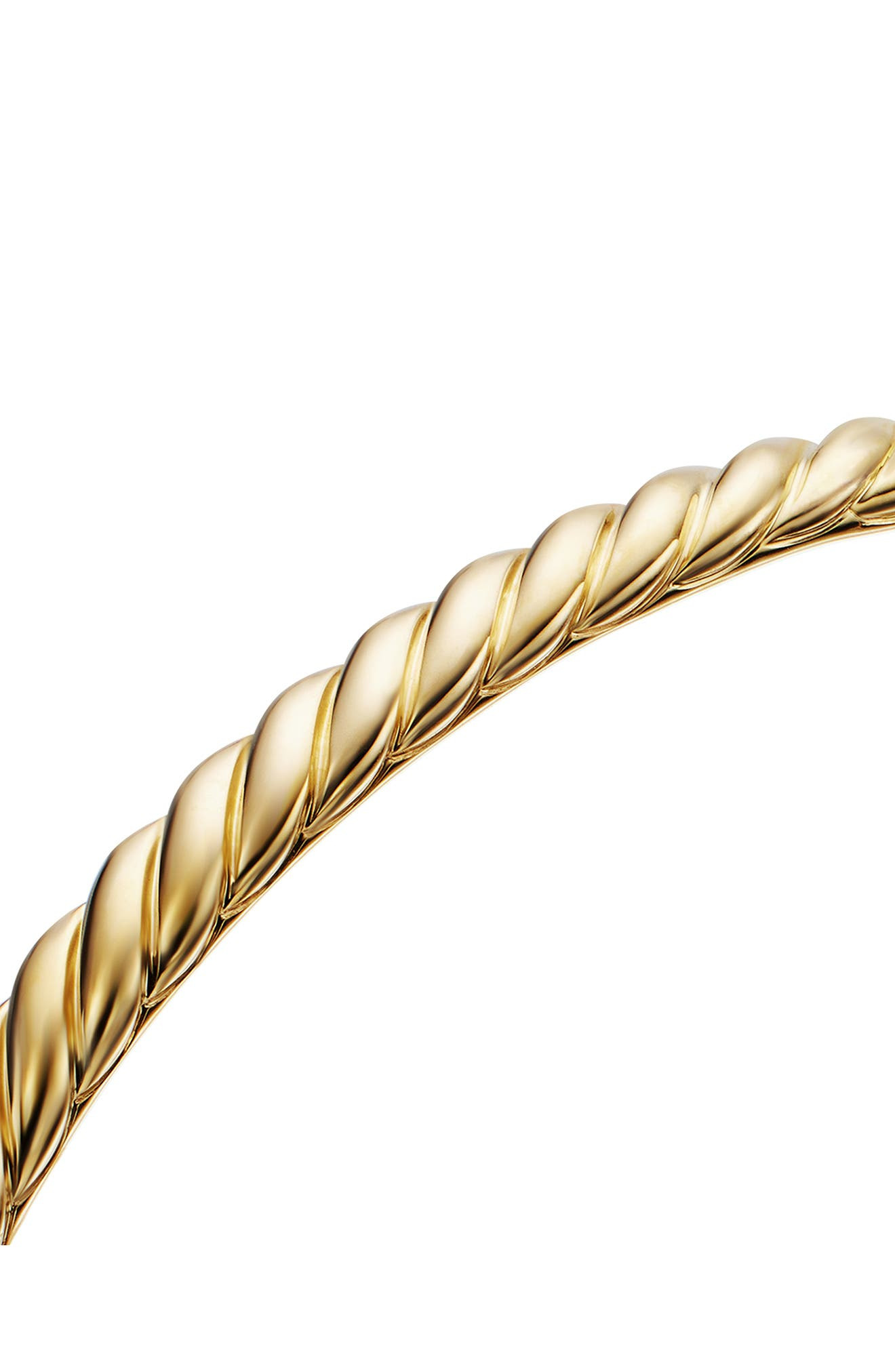 David Yurman Sculpted Cable Bangle Bracelet in 18K Yellow Gold, 4.6mm at Nordstrom - 6