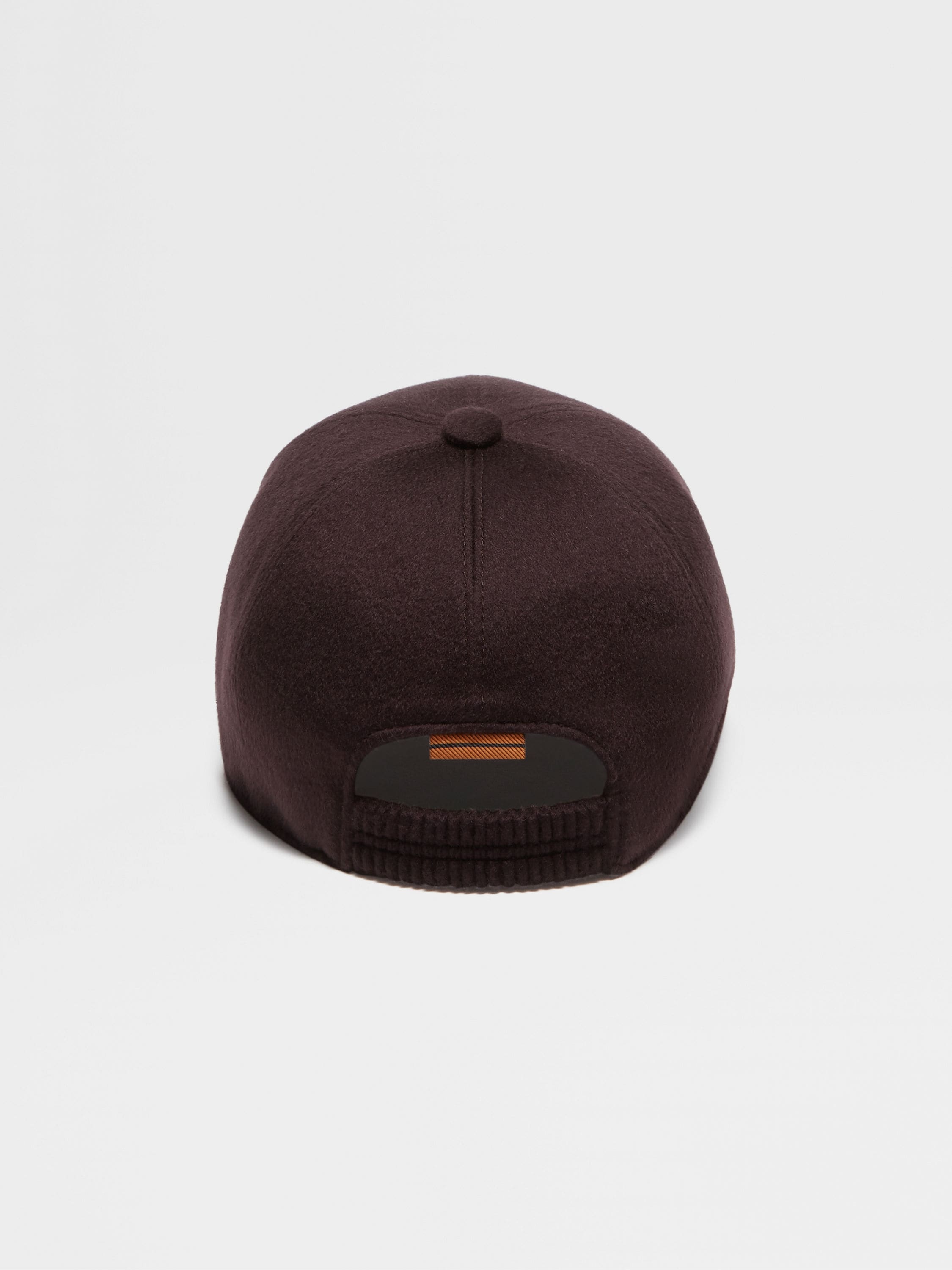 BURGUNDY OASI CASHMERE BASEBALL CAP - 3