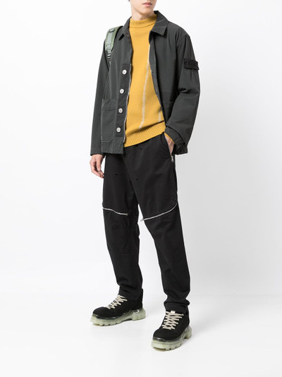 Stone Island Shadow Project logo-patch two-pocket lightweight jacket outlook