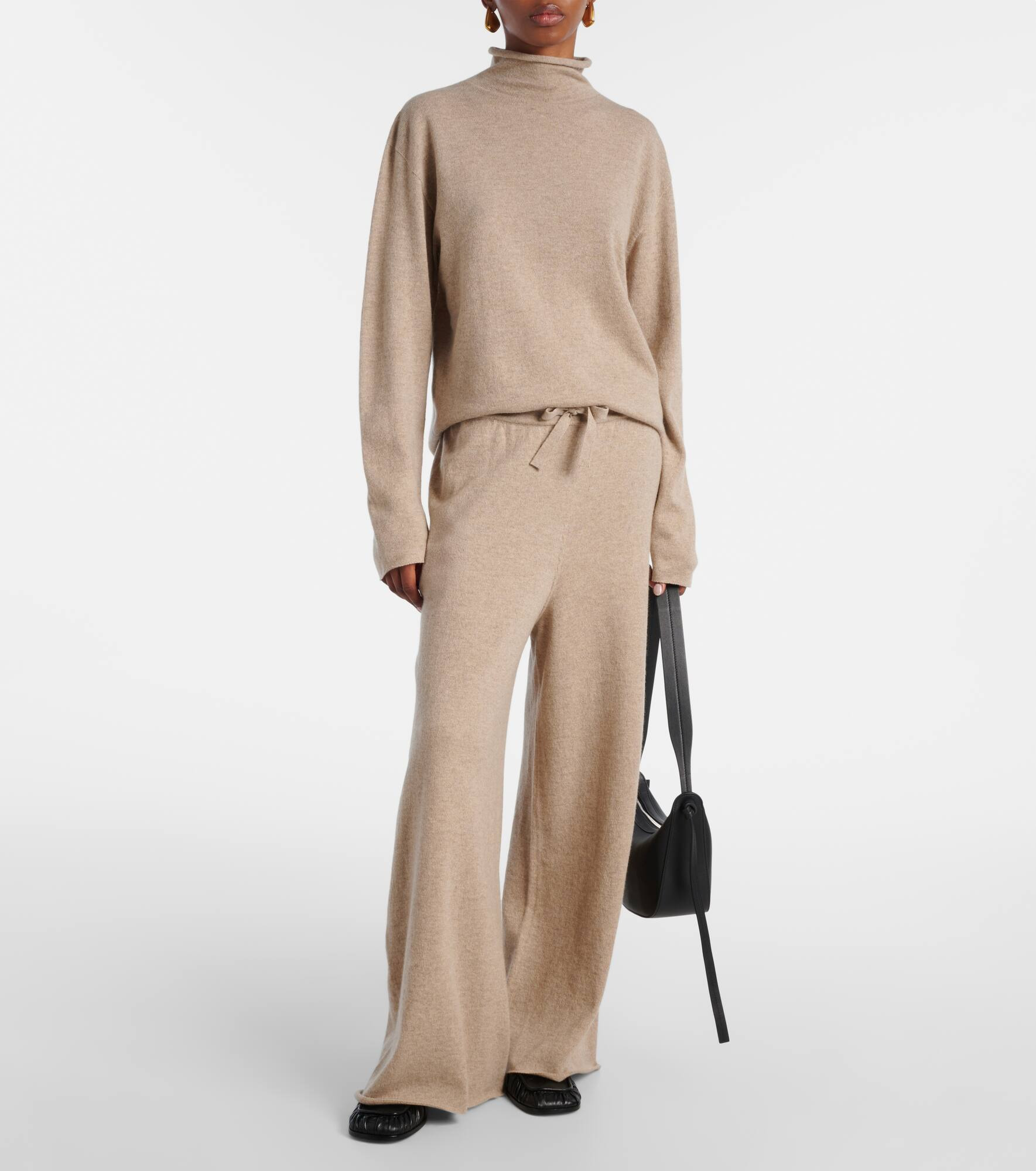 Cashmere wide-leg pants - 2