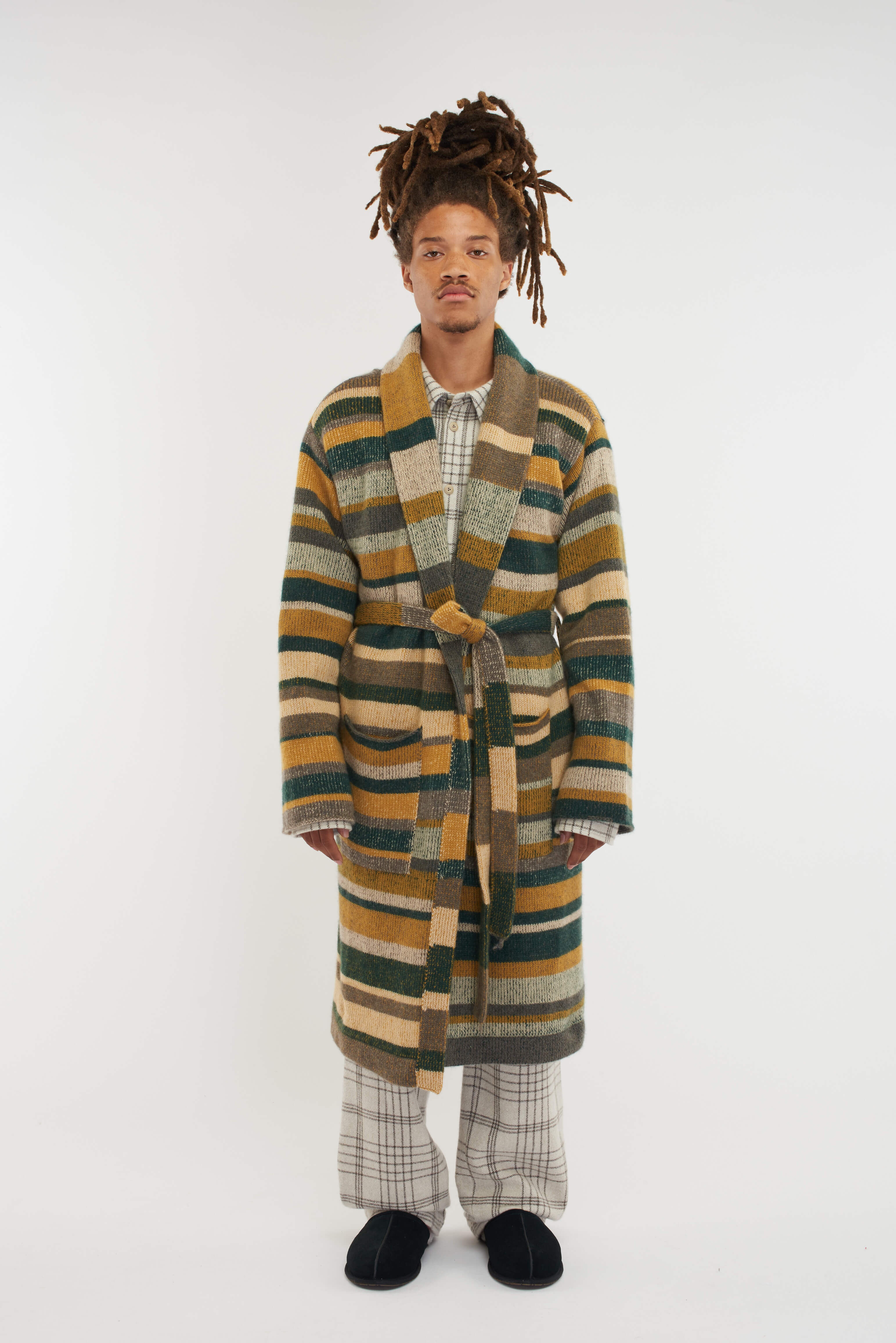 STRIPE SUPER SOFT ROBE - 4