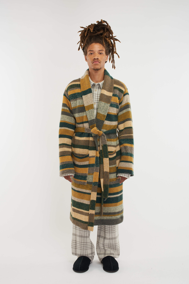 STRIPE SUPER SOFT ROBE 4