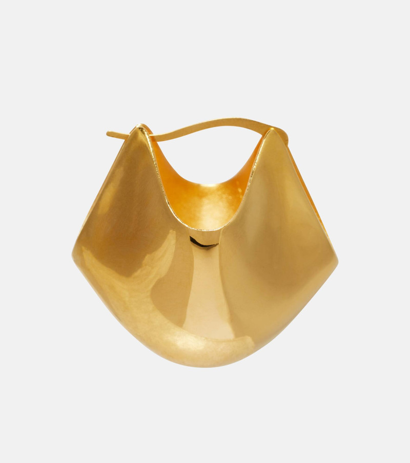 KHAITE Lotus 18kt gold-plated earrings outlook