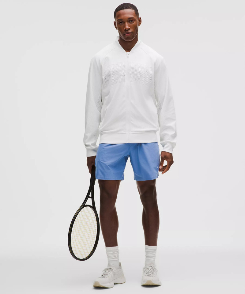 Striped Mesh Tennis Short 7" 1