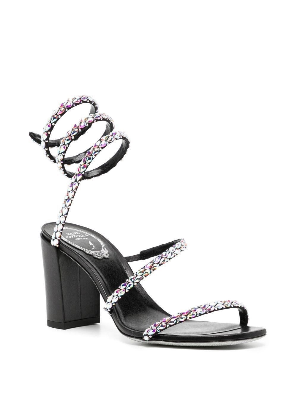 crystal embellished strappy sandals - 2