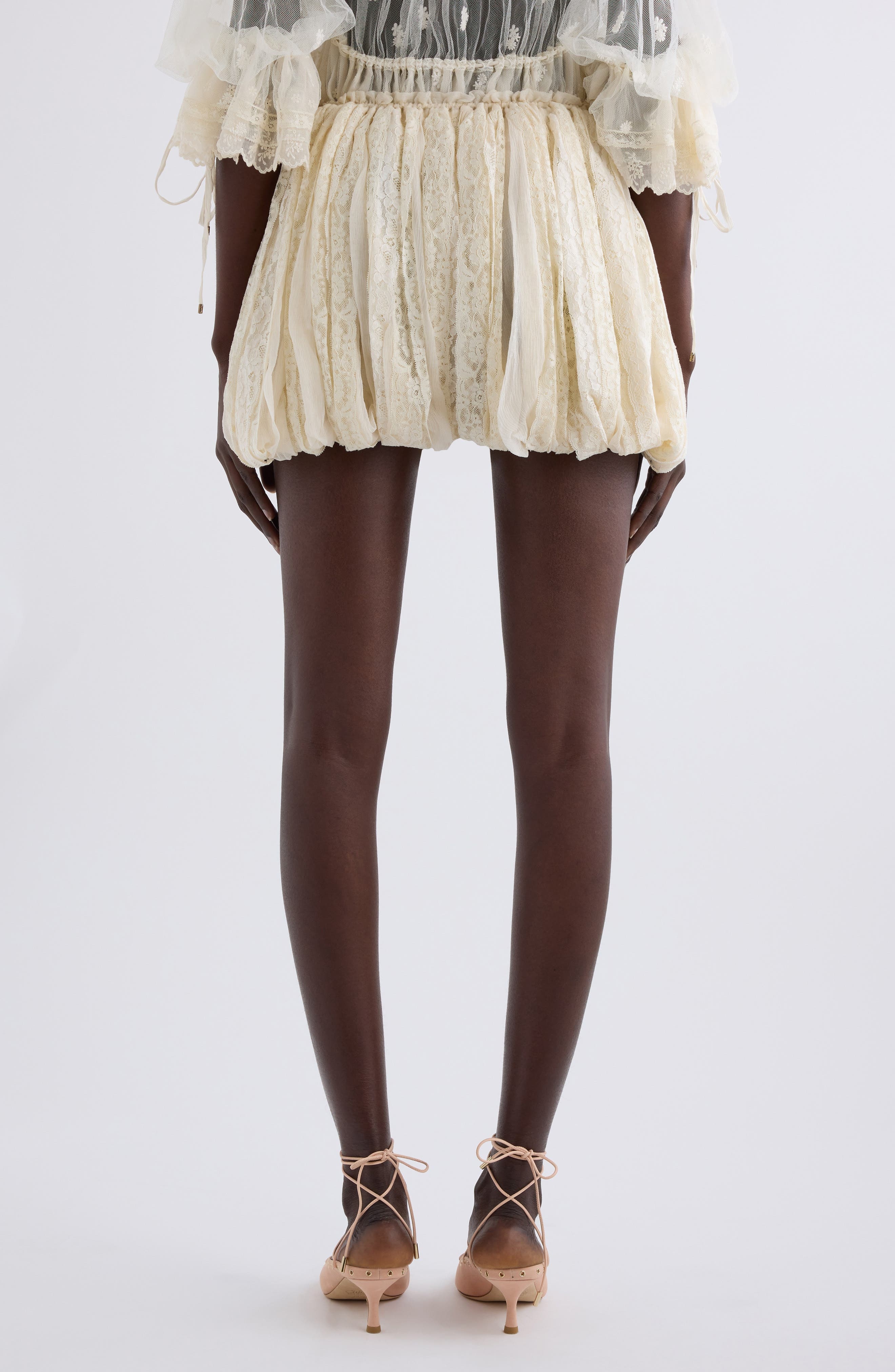 Chloé Mini Bloomer Shorts in Whisper White at Nordstrom - 3
