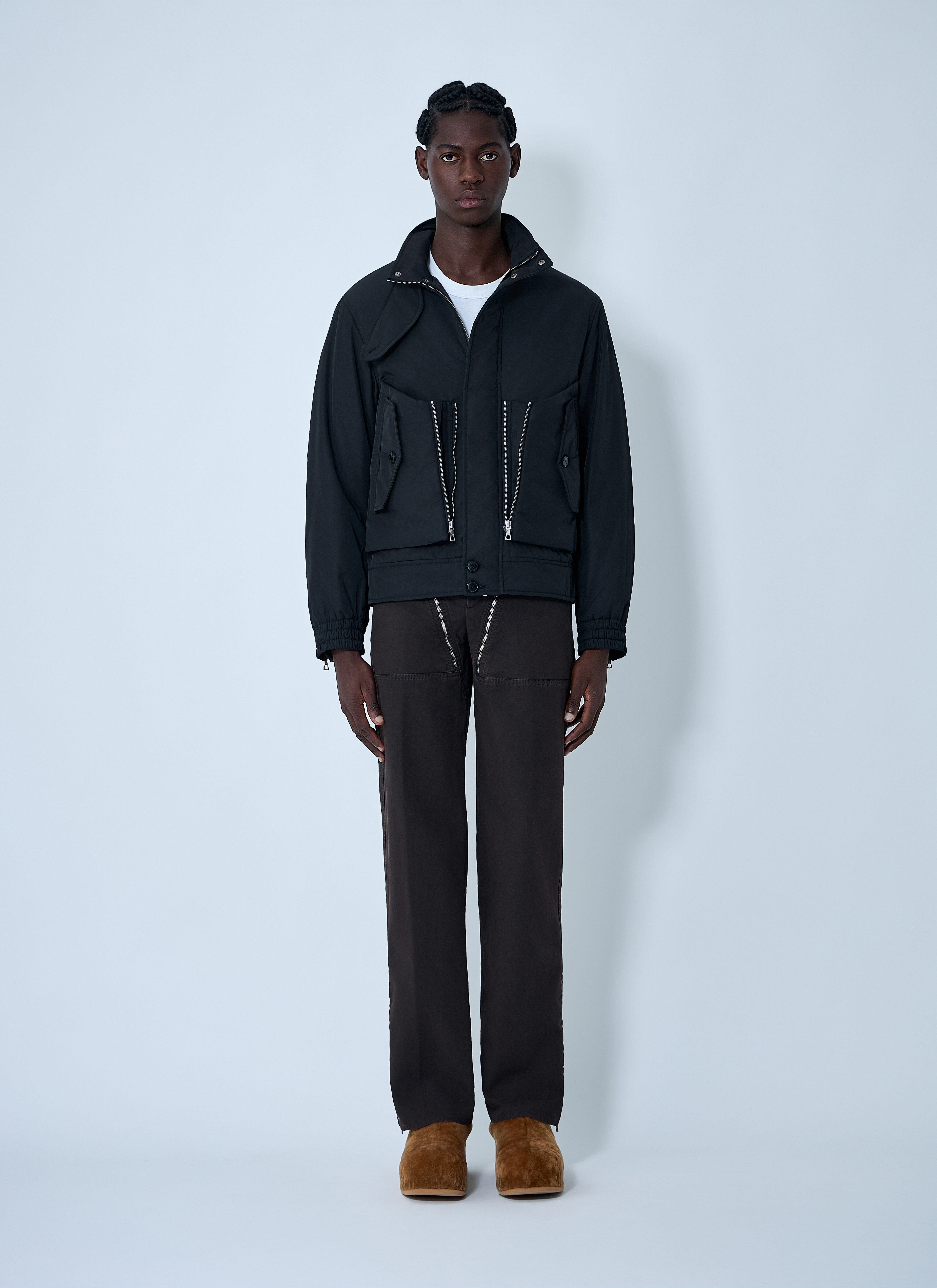 Zip Cotton-Twill Pants - 2