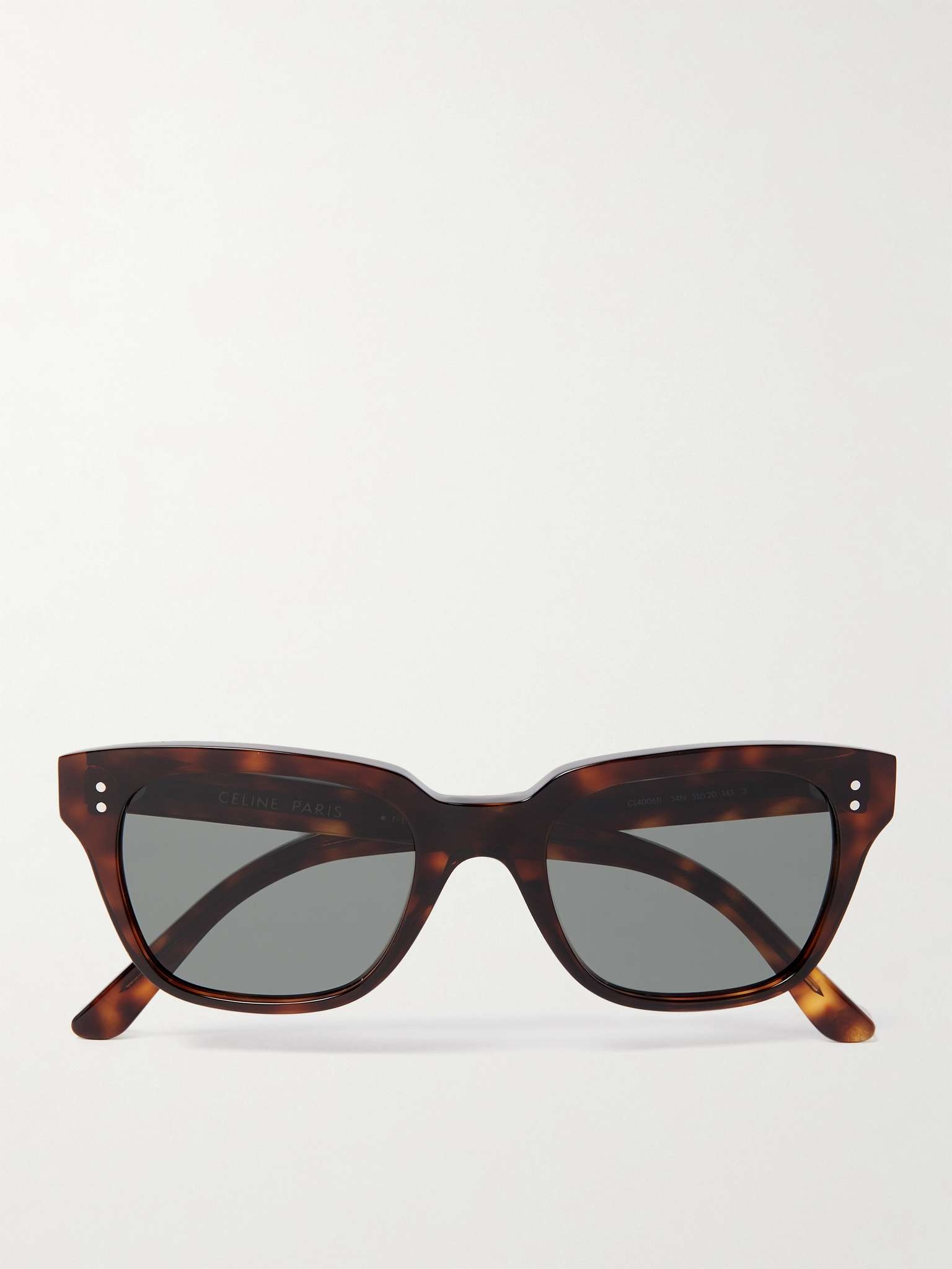 Square-Frame Tortoiseshell Acetate Sunglasses - 1