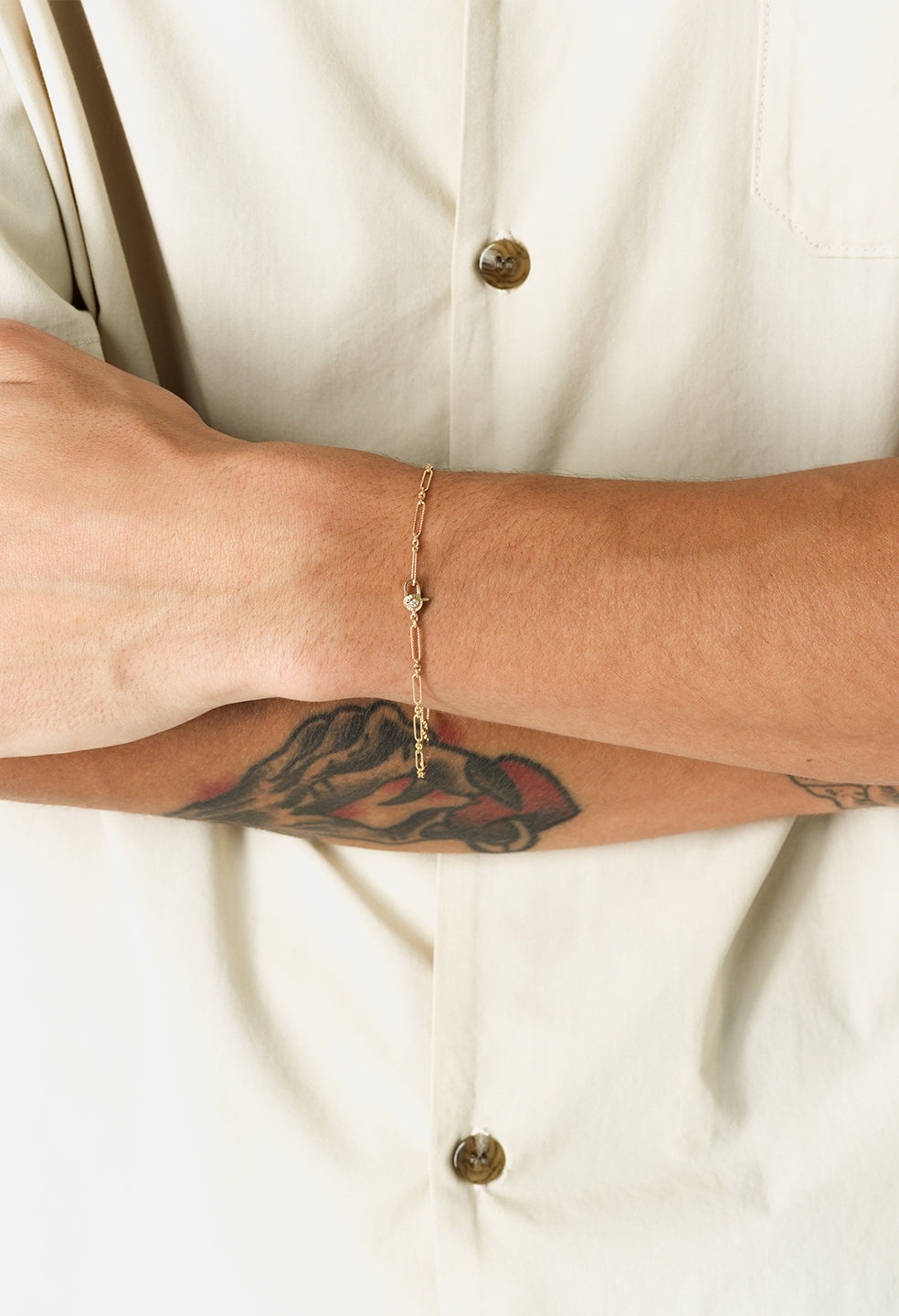 JOHN ELLIOTT X M.A.R.S OPEN LINK BRACELET - 2