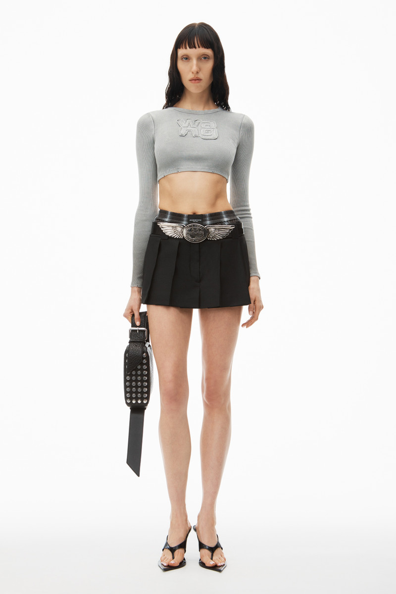 Alexander Wang Distressed Logo Longsleeve Tee outlook