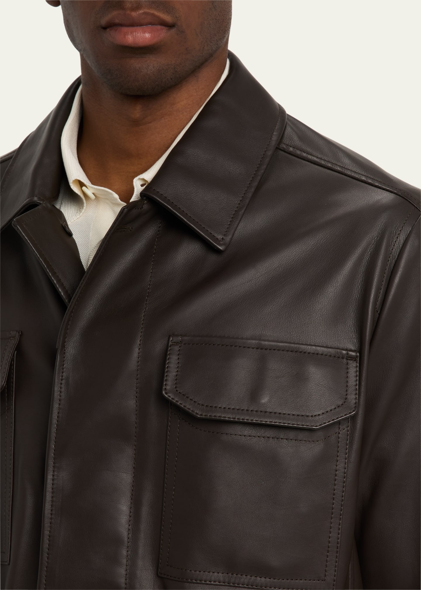 Men's Calfskin Field Jacket - 5