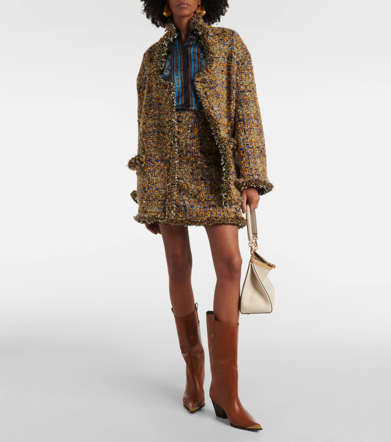Etro Tweed miniskirt outlook