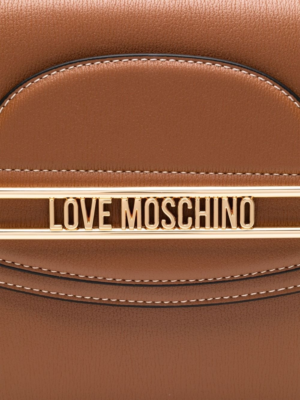 logo-lettering shoulder bag - 4