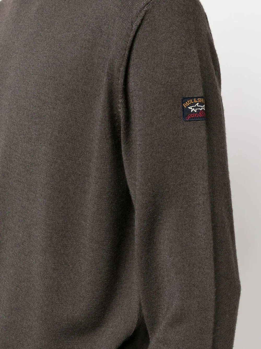virgin wool crew neck jumper - 5