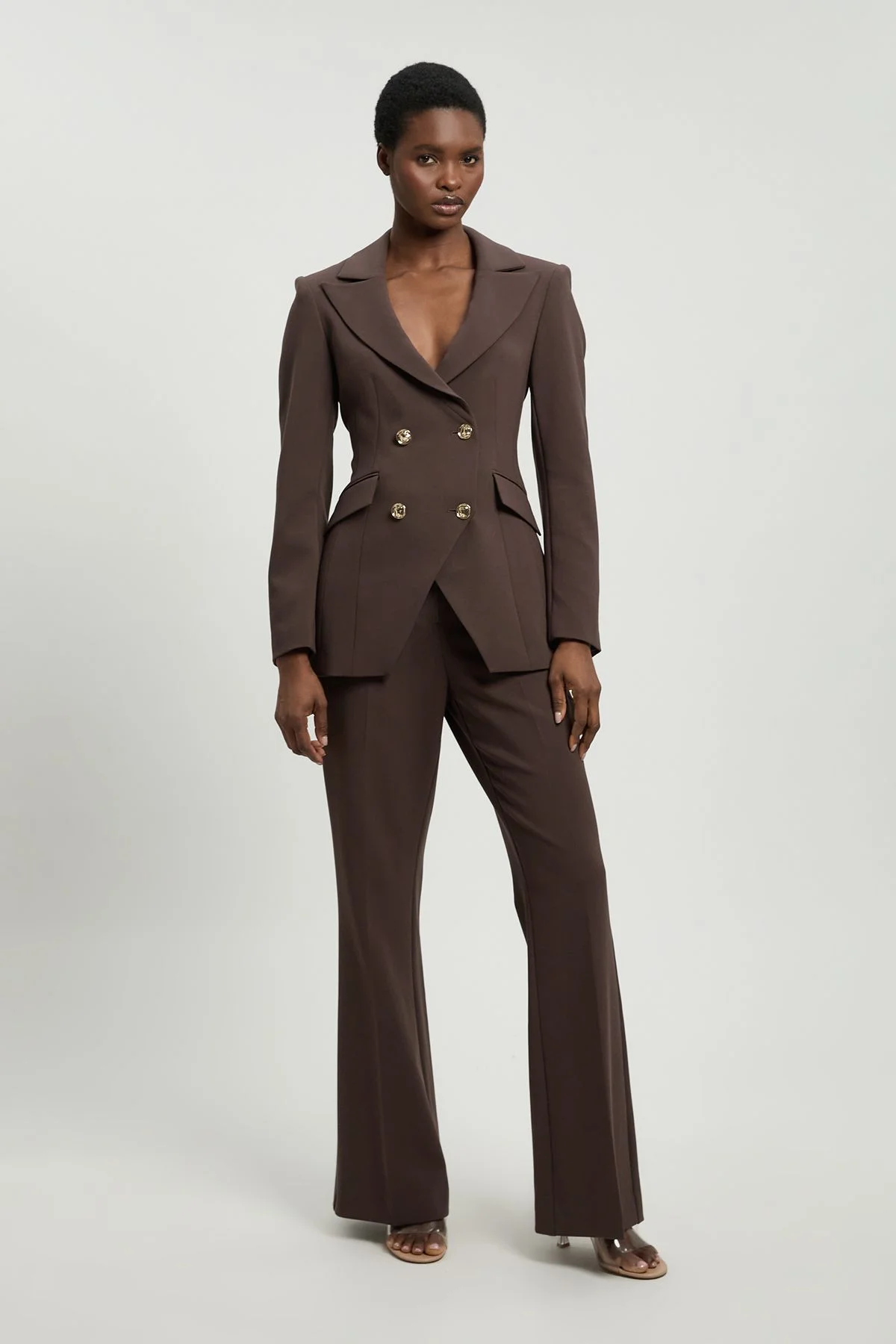 Compact Stretch Tailored Kickflare Trouser - 1