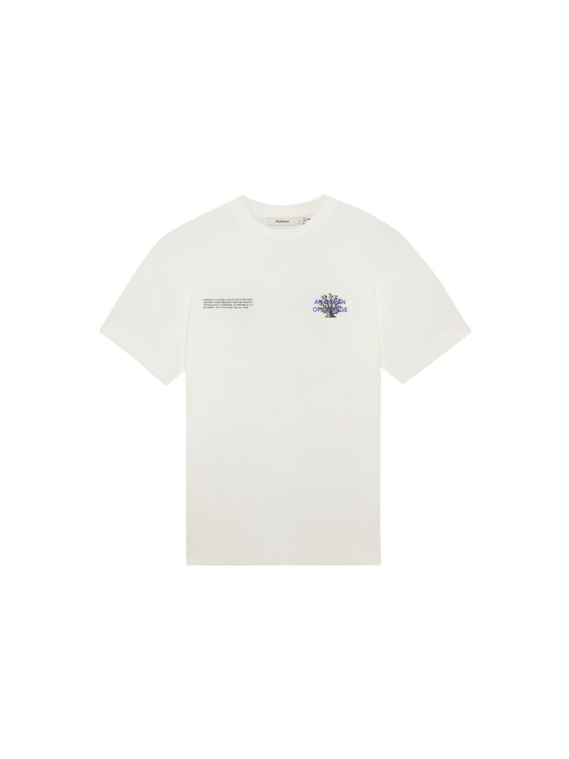 PANGAIA Womens Coral Gardeners Midweight T-Shirt - Off-White outlook