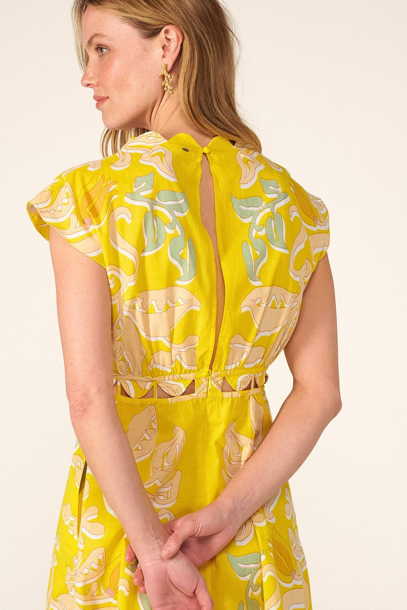 Mini Dress Hazel - Yellow Ritual 7