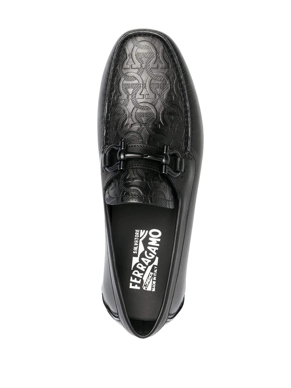 Gancini-logo loafers - 4