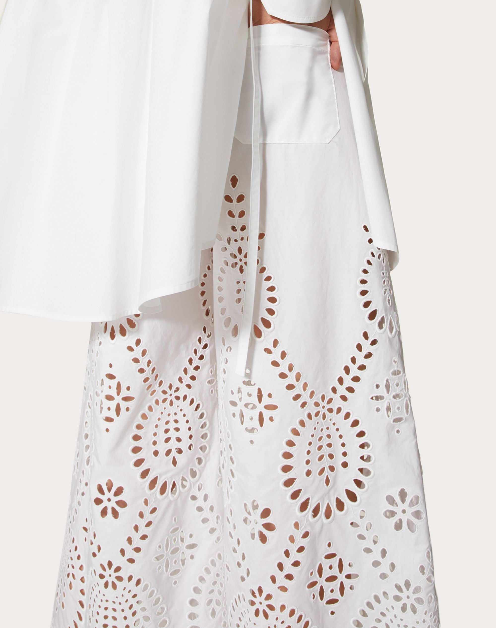 VALENTINO SAN GALLO EDITION COTTON POPLIN PANTS - 5