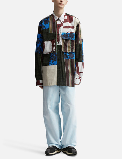 Dries Van Noten FULLY PATCHED OVERSIZED MILITARY SHIRT outlook