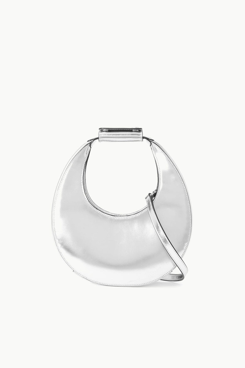 STAUD MINI MOON BAG CHROME 1