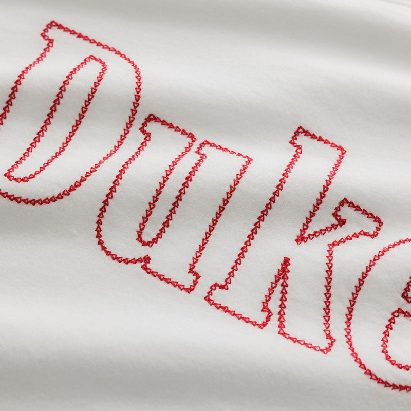 Duke Vintage White Chainstitch T-Shirt 4