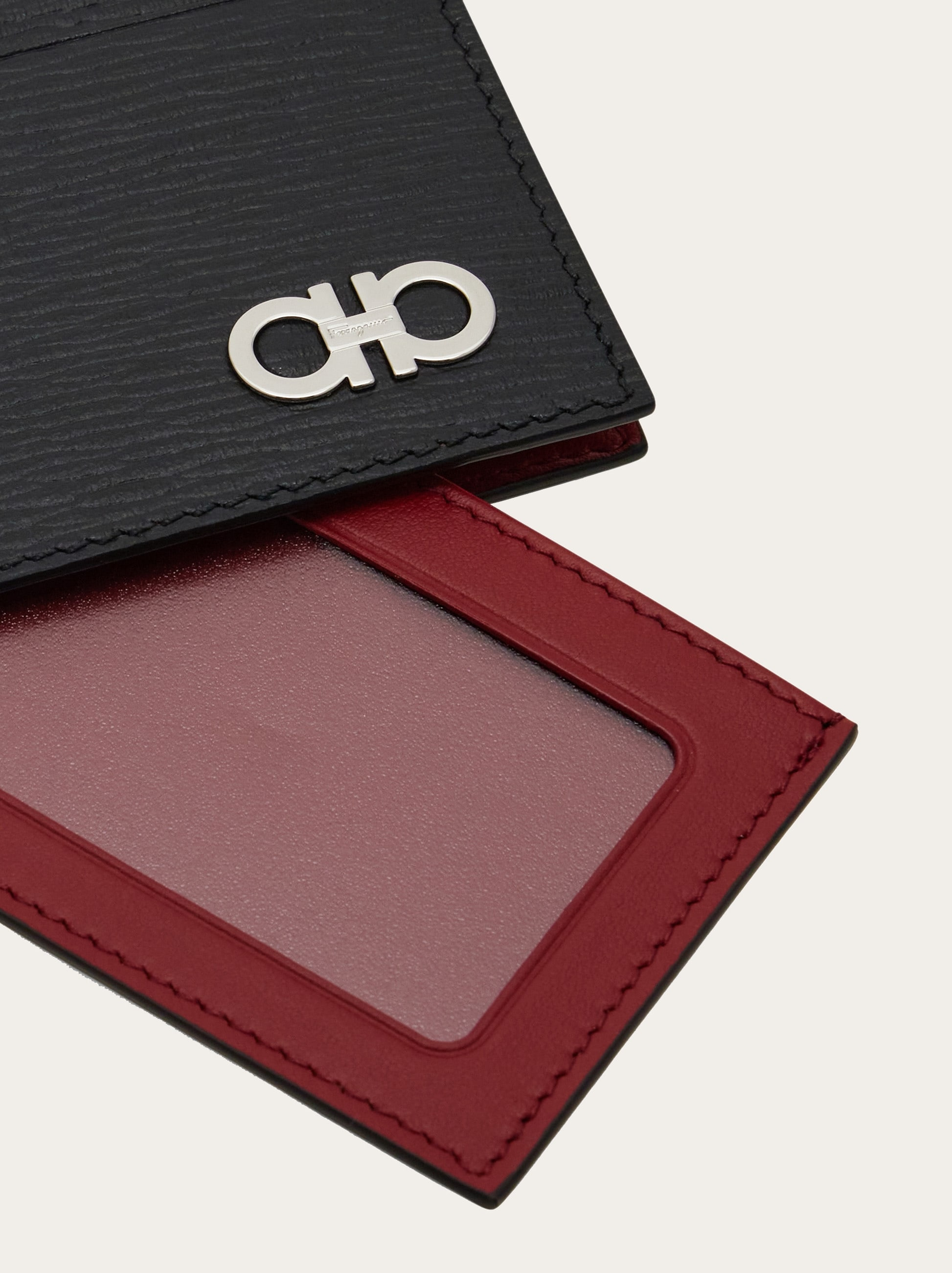 Gancini card holder with pull-out ID window - 5