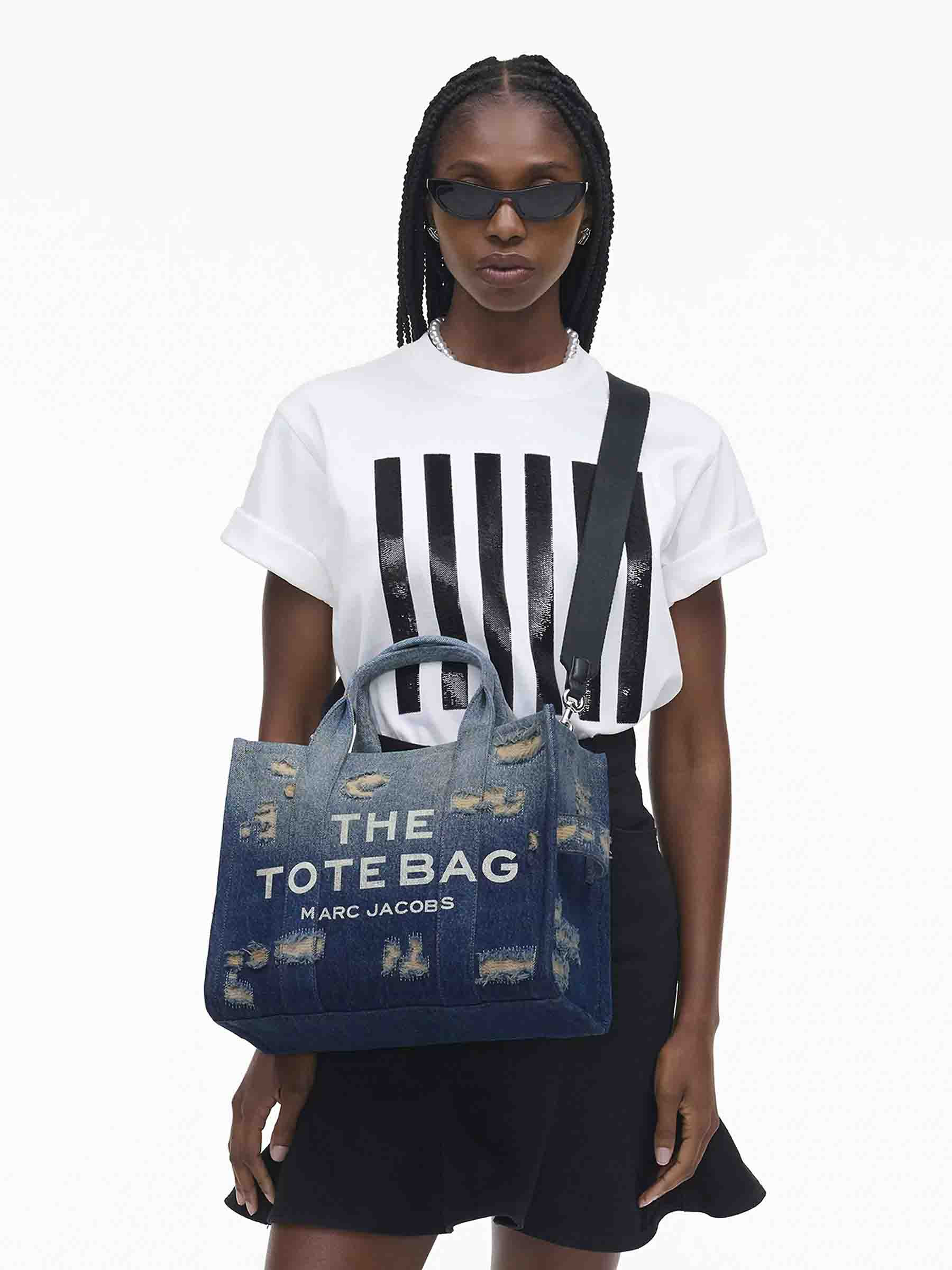 THE RIP AND REPAIR DENIM MEDIUM TOTE BAG - 2