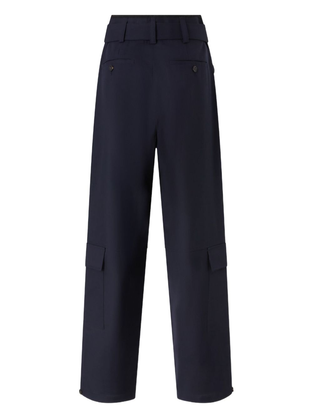belted straight trousers - 2