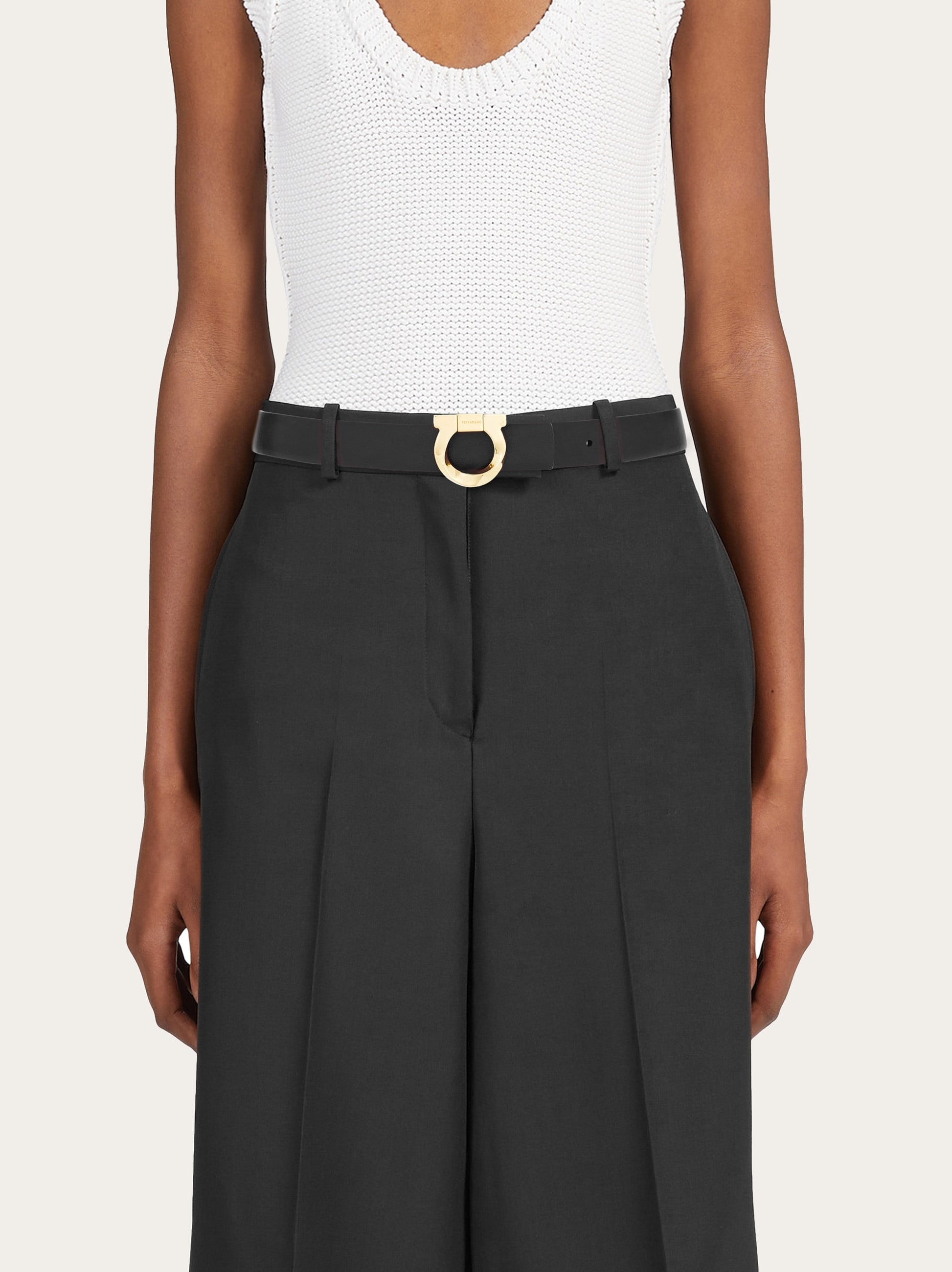 Reversible belt with torchon Gancini - 4