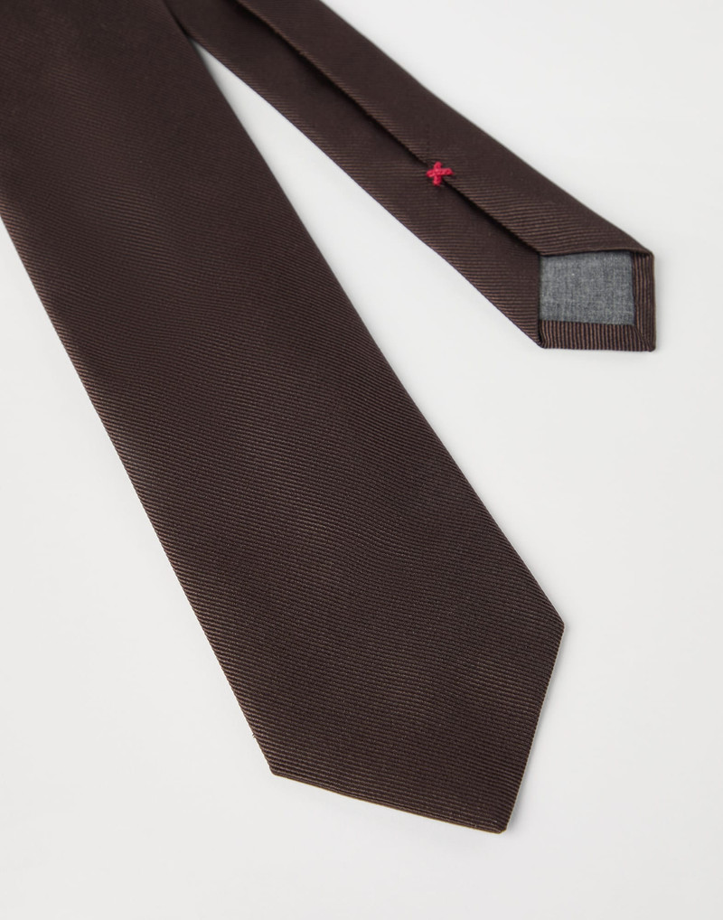 Brunello Cucinelli Silk twill tie outlook
