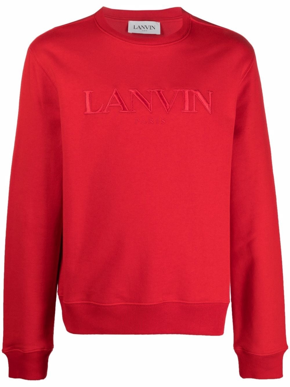 logo-embroidered crew-neck sweatshirt - 1