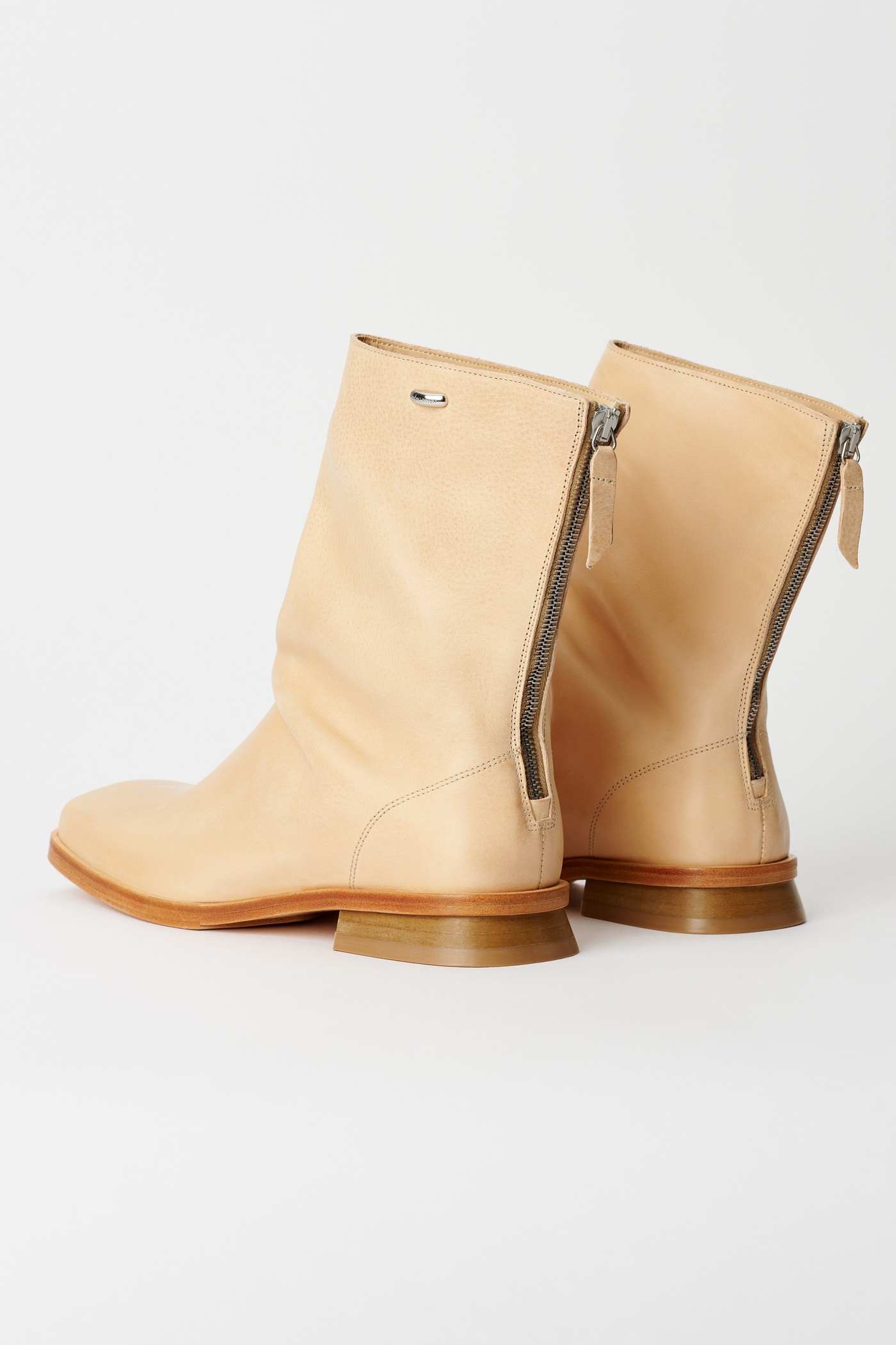 Our Legacy Blunt Boot Natural Tan Leather | REVERSIBLE