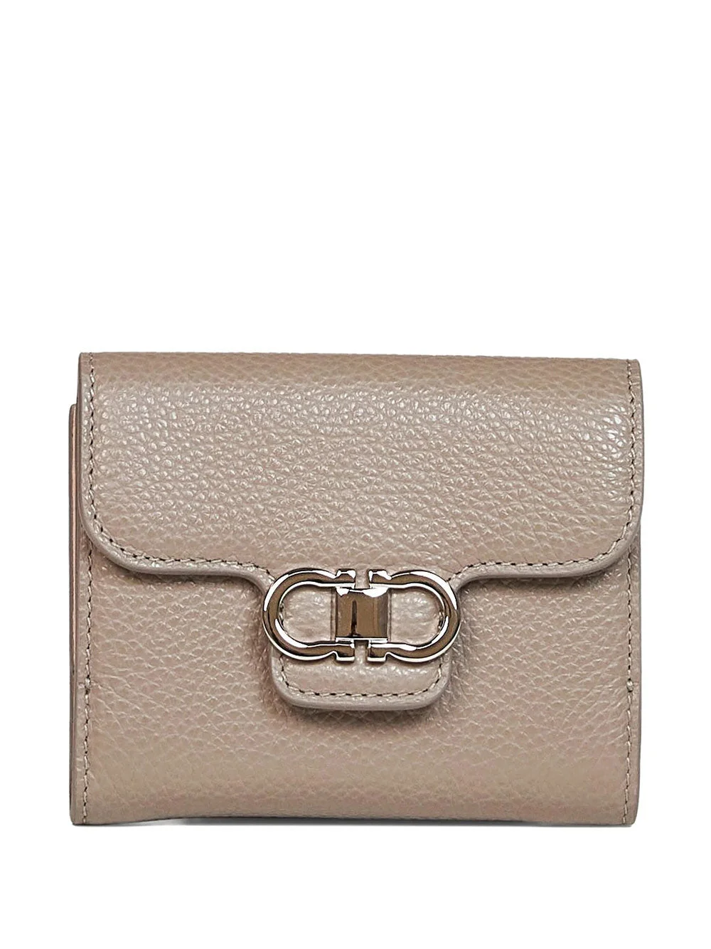 Ferragamo Women Gancini Grained Leather Compact Wallet - 1