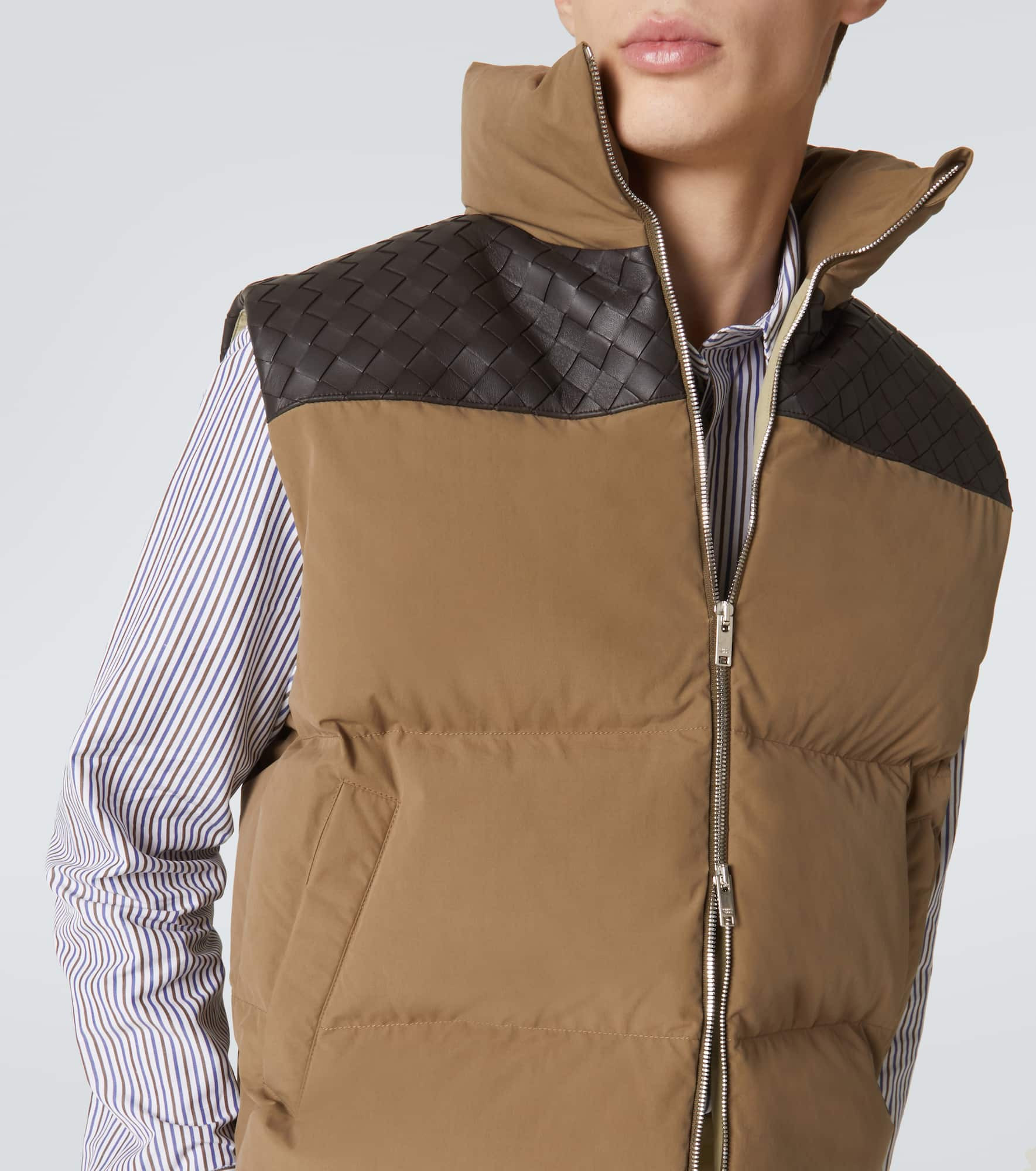 Frosted cotton poplin down vest - 5