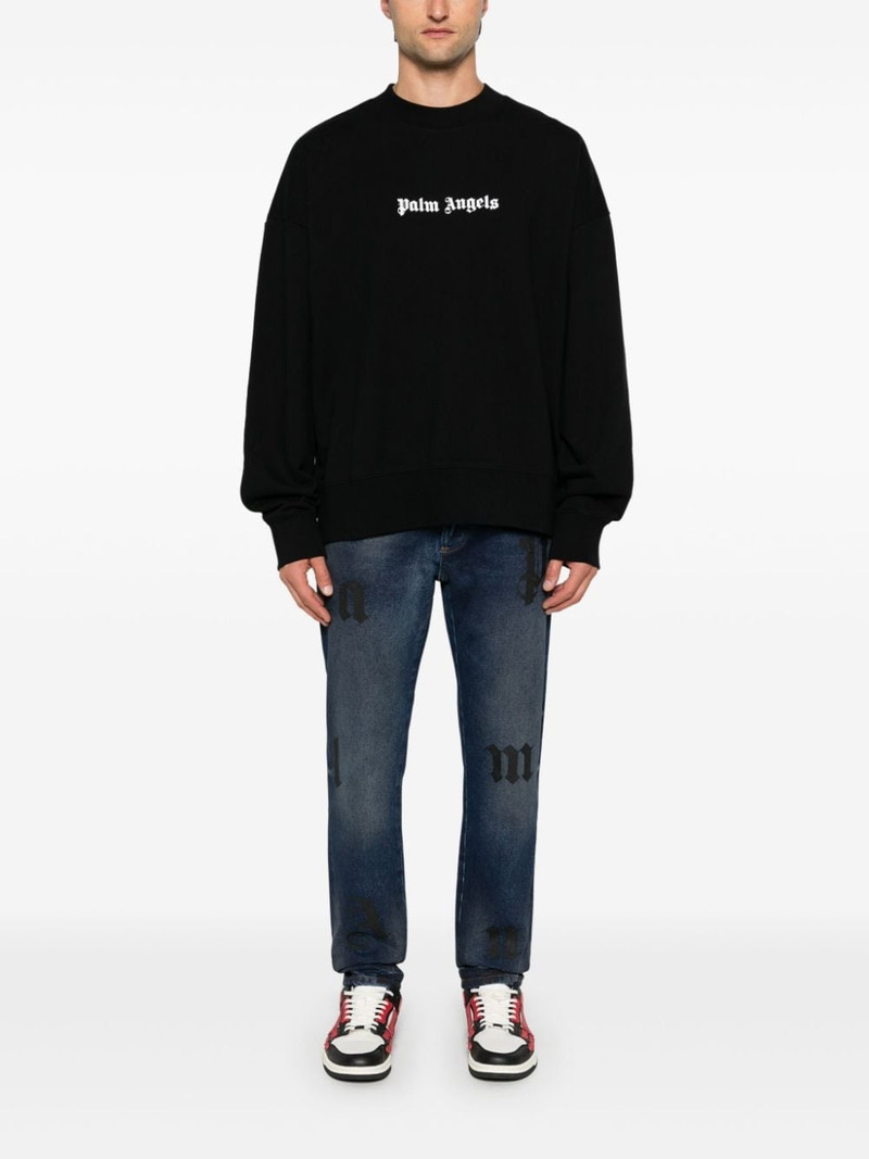 Palm Angels logo-print sweatshirt outlook