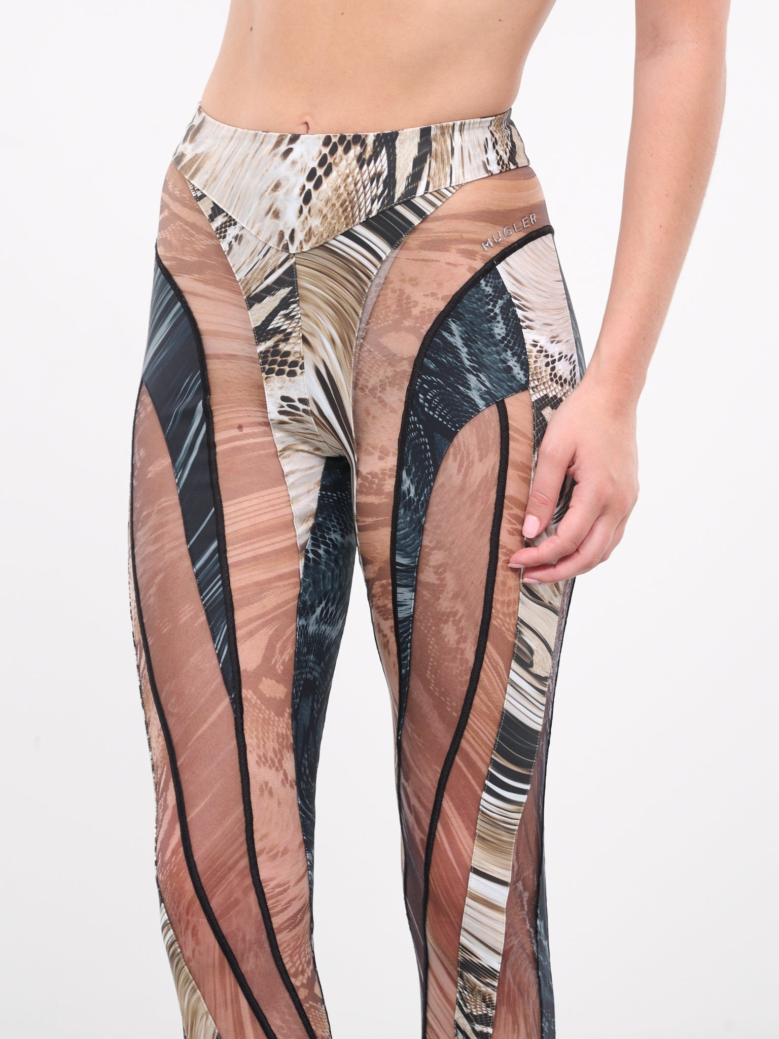 Snakeskin Spiral Leggings - 5