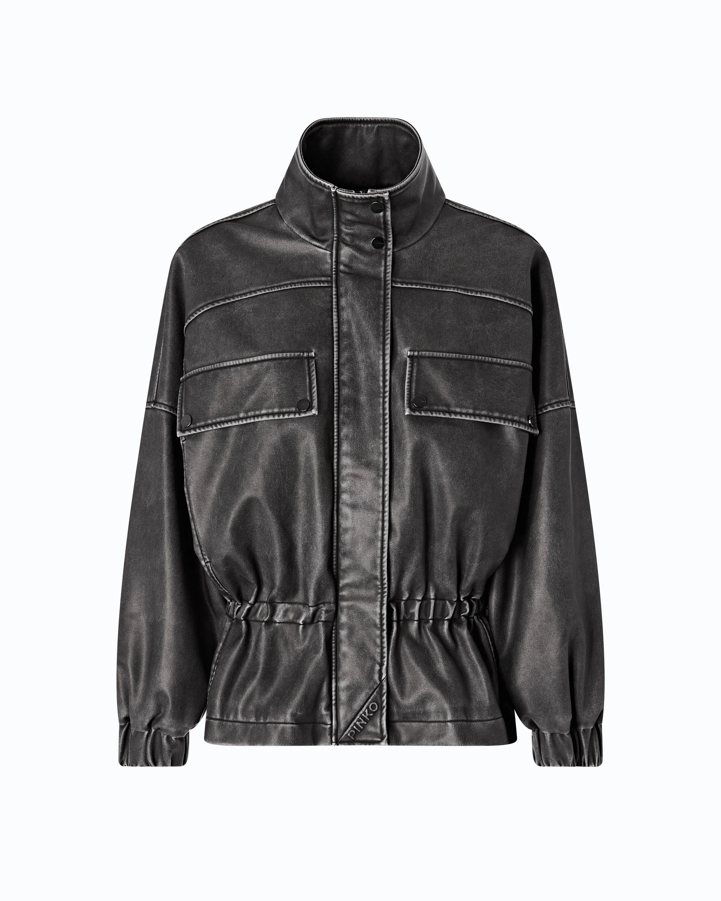PEA COAT WITH VINTAGE FINISH - 1