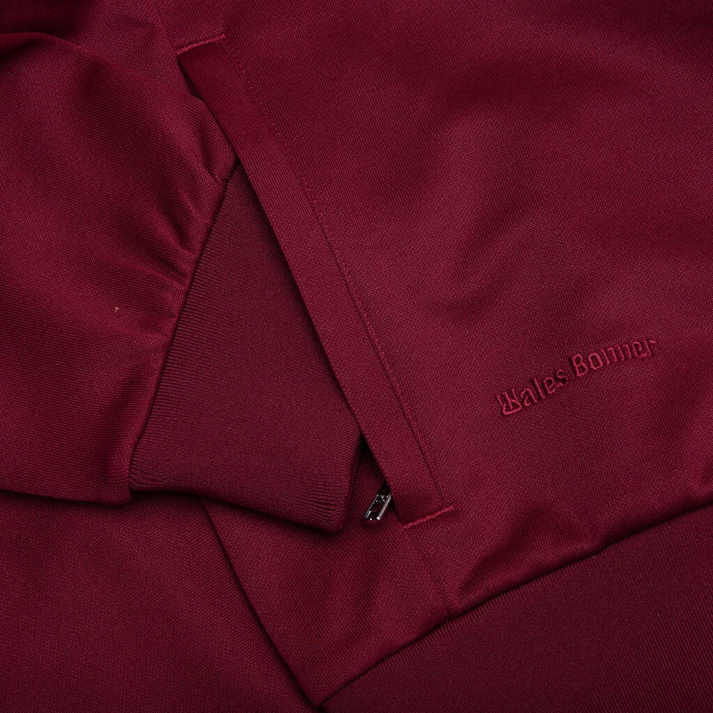 ADIDAS X WALES BONNER TRACK HOODIE - COLLEGIATE BURGUNDY - 4