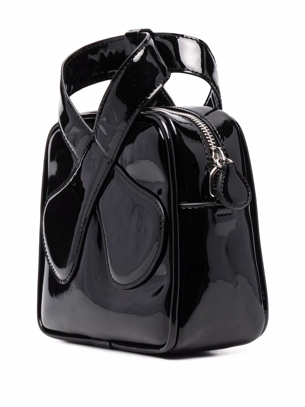 Loop leather tote bag - 3