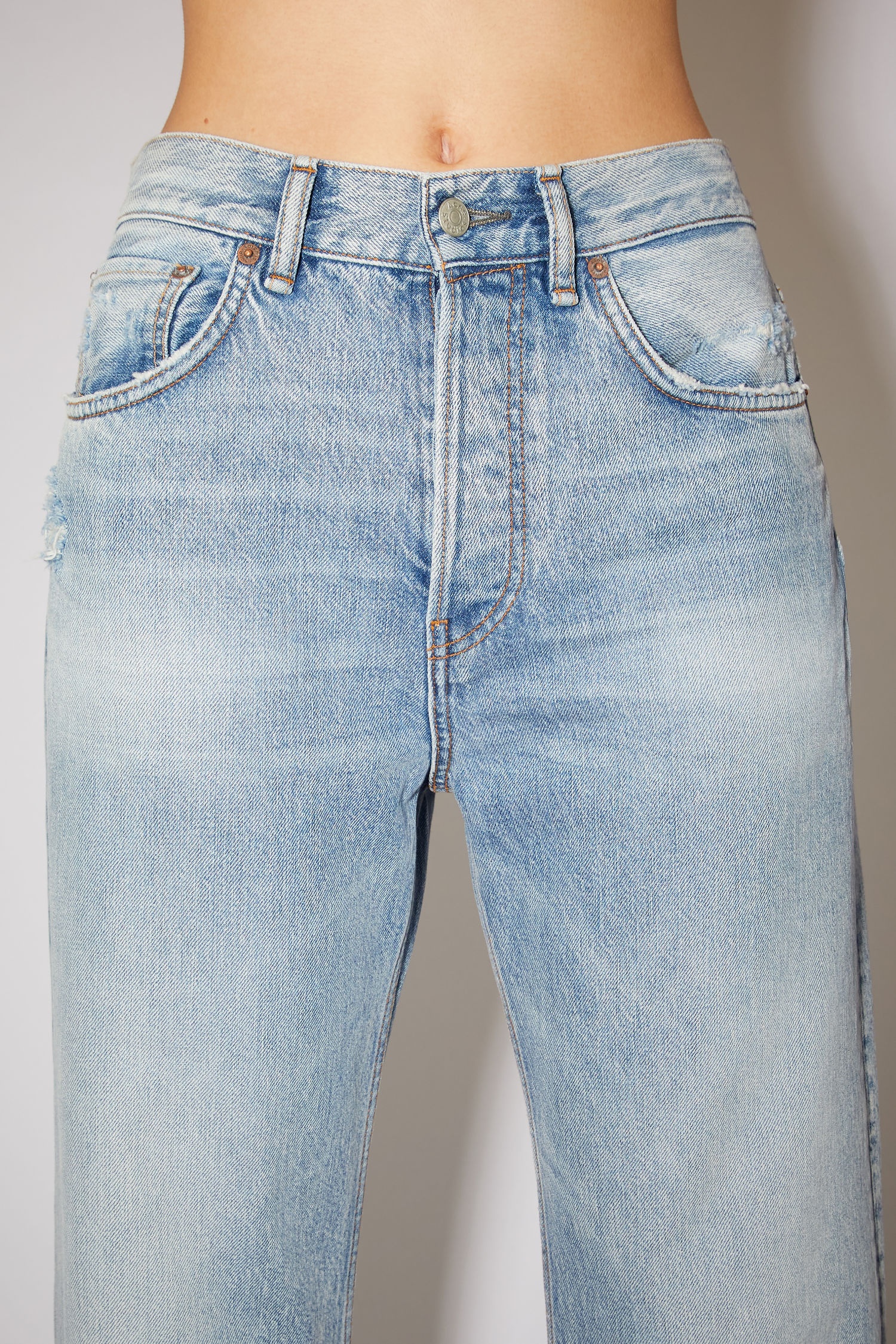 Acne Studios Loose bootcut jeans - Light blue