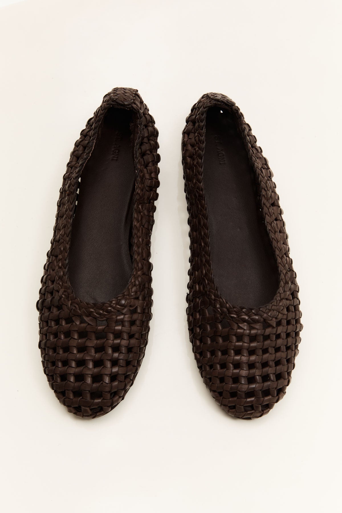 Macrame Mesh Ballet Flats - Chocolate - 3