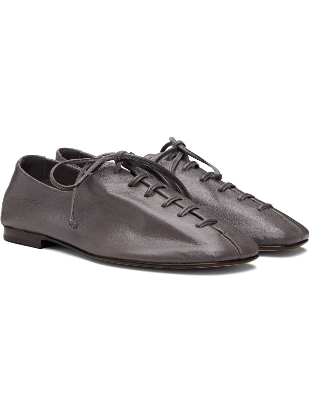 Gray Plegada Supple Shiny Derbys - 4